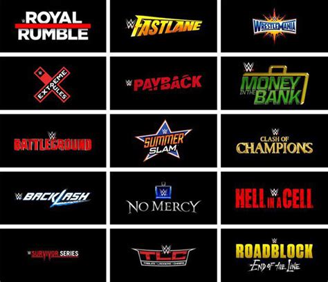 list of wwe pay per views|list of every wwe ppv.